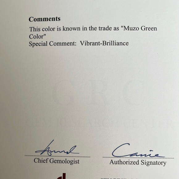 Toi et Moi Ring. - 1.61ct Emerald & 2ct Moissanite - Picture 7 of 7